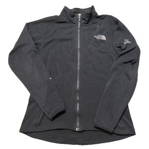 The North Face TKA Stretch Flight Series Jacket Womens M Black Full Zip Fleece